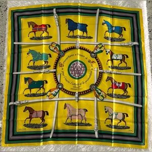 Hermes Couvertures et Tenues de Jour 90cm Silk Scarf